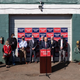 Attorney for the President, Rudy Giuliani speaks to the media at a press conference held in the back parking lot of Four Seasons Total Landscaping on November 7, 2020 in Philadelphia, Pennsylvania.